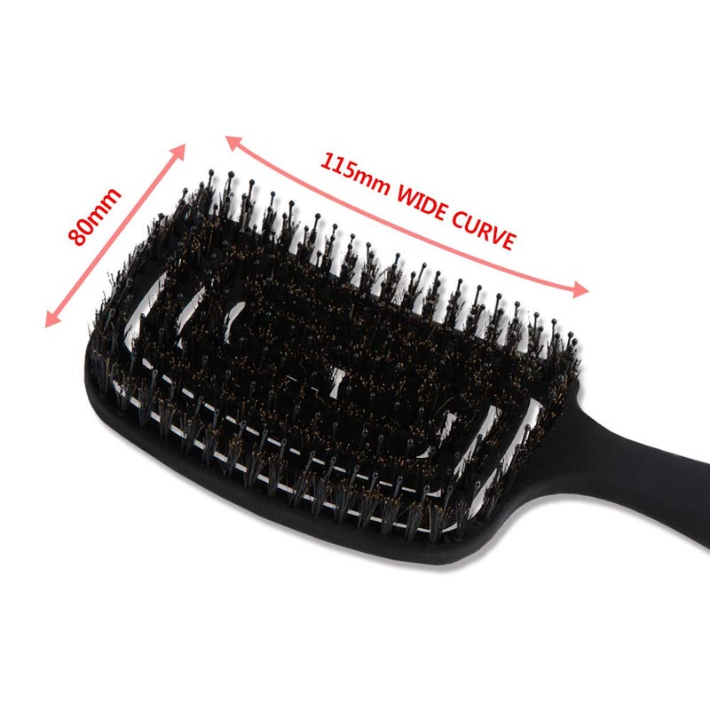The bbosong lab Maze Hair Brush â€“ Curved and Flexible Brush Head, Fast Drying, Detangling, for All Hair Types - Image 3
